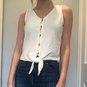 Madewell button down tank top